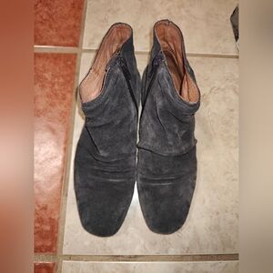 Jeffrey Campbell Dark Gray Suede Boots